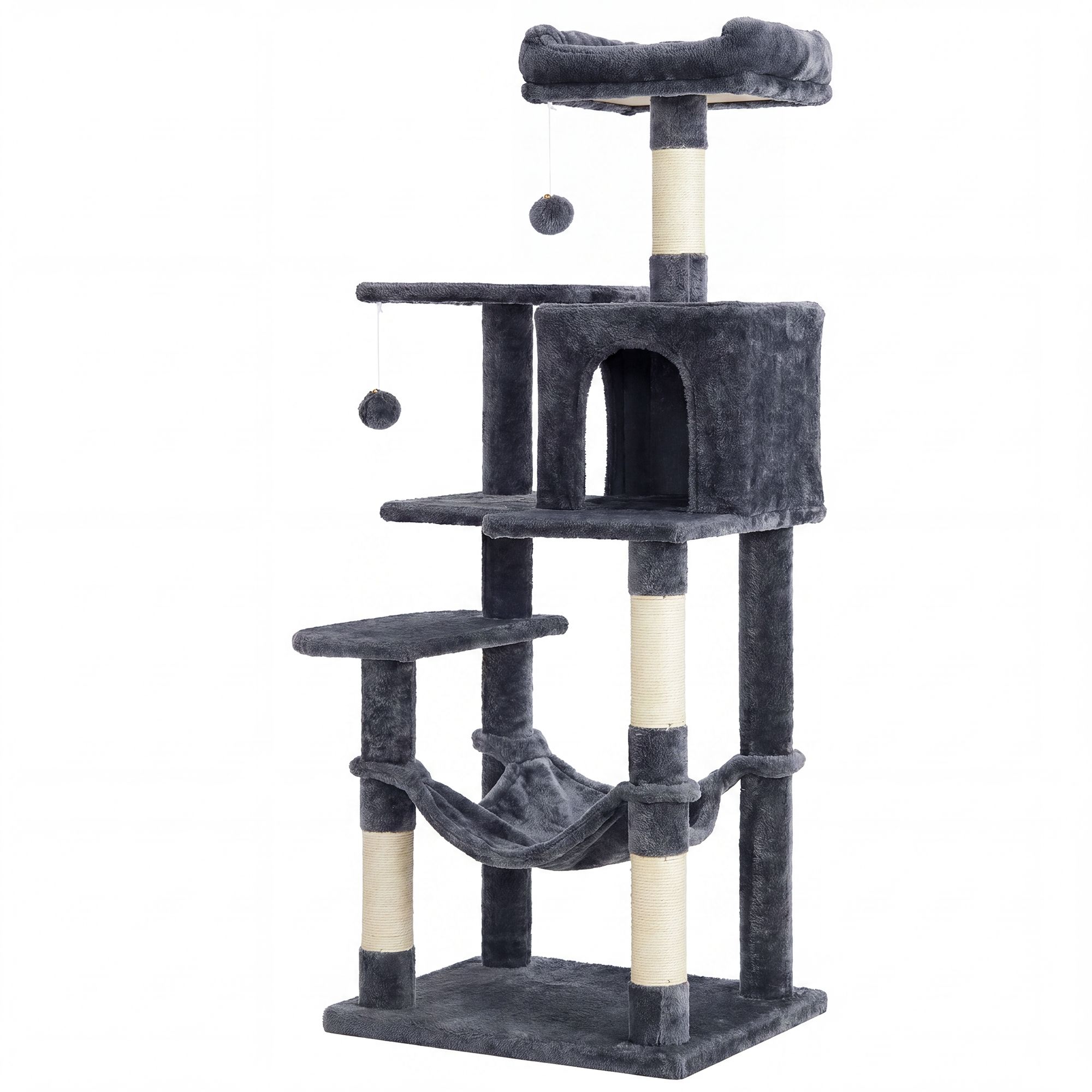 Feandrea Kratzbaum, 143 cm hoher Katzenbaum, Katzenkratzbaum PCTB35161G01