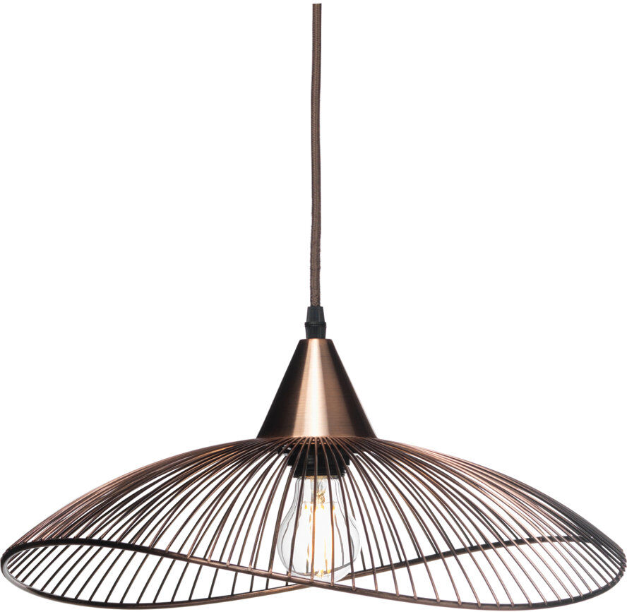 Fernleaf Mansfield 1 - Light Dome Pendant Copper 21.5cm H X 42cm W X 45cm D