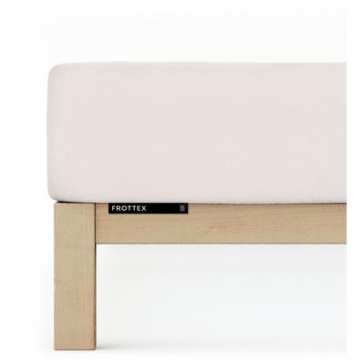 Bettlaken SCHLAFGUT "Frottex Spannbettlaken", beige (sand light), L:200cm, Frottee, Obermaterial: 75% Baumwolle, 25% Polyester, Bettlaken, Bettlaken, MADE IN GREEN by OEKO-TEX
