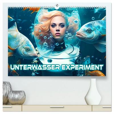 Unterwasser Experiment (hochwertiger Premium Wandkalender 2026 DIN A2 quer), Kunstdruck in Hochglanz