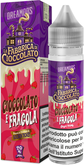 Dreamods Cioccolato E Fragola La Fabbrica Di Cioccolato Liquido Shot 20ml