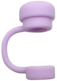 Uplift Essentials Silicone Straw Cover Cap For Dust Proof Leak Proof Tumbler Straw Protection purple