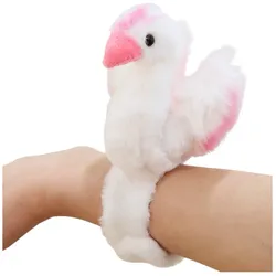 Plüsch-Schwan-Maskottchen-Stirnband und Handgelenk-Armband, weiß