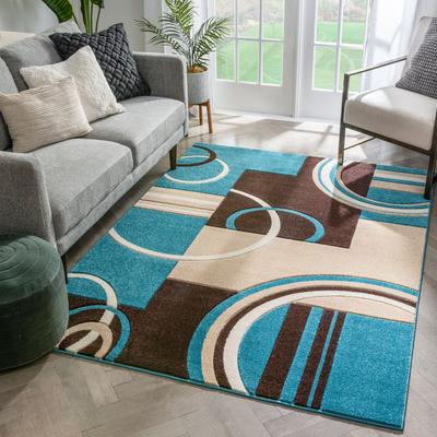 Well Woven Ruby Galaxy Waves Modern Geometric Area Rug
