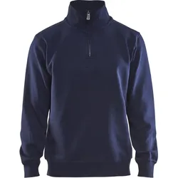 Sweatshirt mit Half-Zip "3365" - L - marine