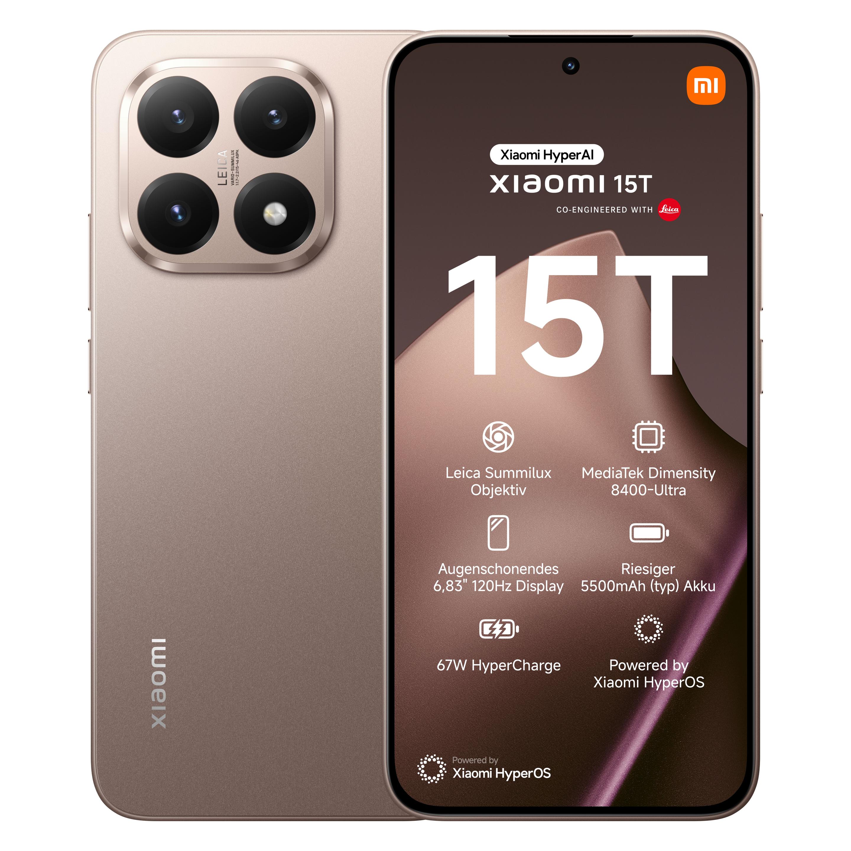 Xiaomi 15T (256 GB, Rose Gold, 6.83", Dual SIM, 5G) (MZB0KXZEU)