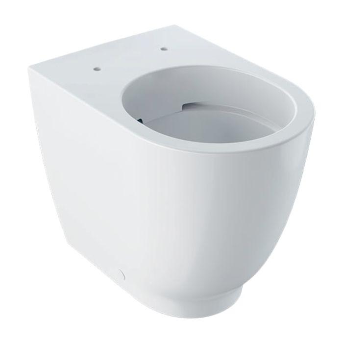 Geberit Acanto Stand-Tiefspül-WC 500602018 4,5 l, erhöht, wandbündig, geschlossen, rimfree, weiß KeraTect