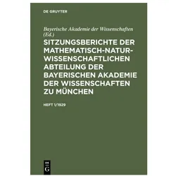 Sitzungsberichte der Mathematisch-Natur, Fachbücher
