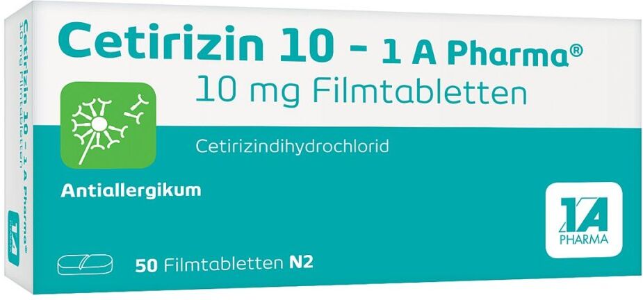Cetirizin 10 - 1 A Pharma® Filmtabletten