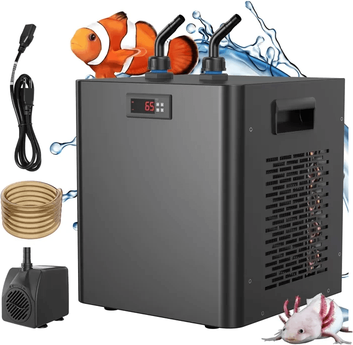 Cozy Casa Charm Aquarium Chiller 1 3 HP, Hydroponics & Coral Fish Cooling System W Pump & Pipe Aquarium Chiller 1 3 HP, Hydroponics & Coral Fish Cooling System W Pump & Pipe