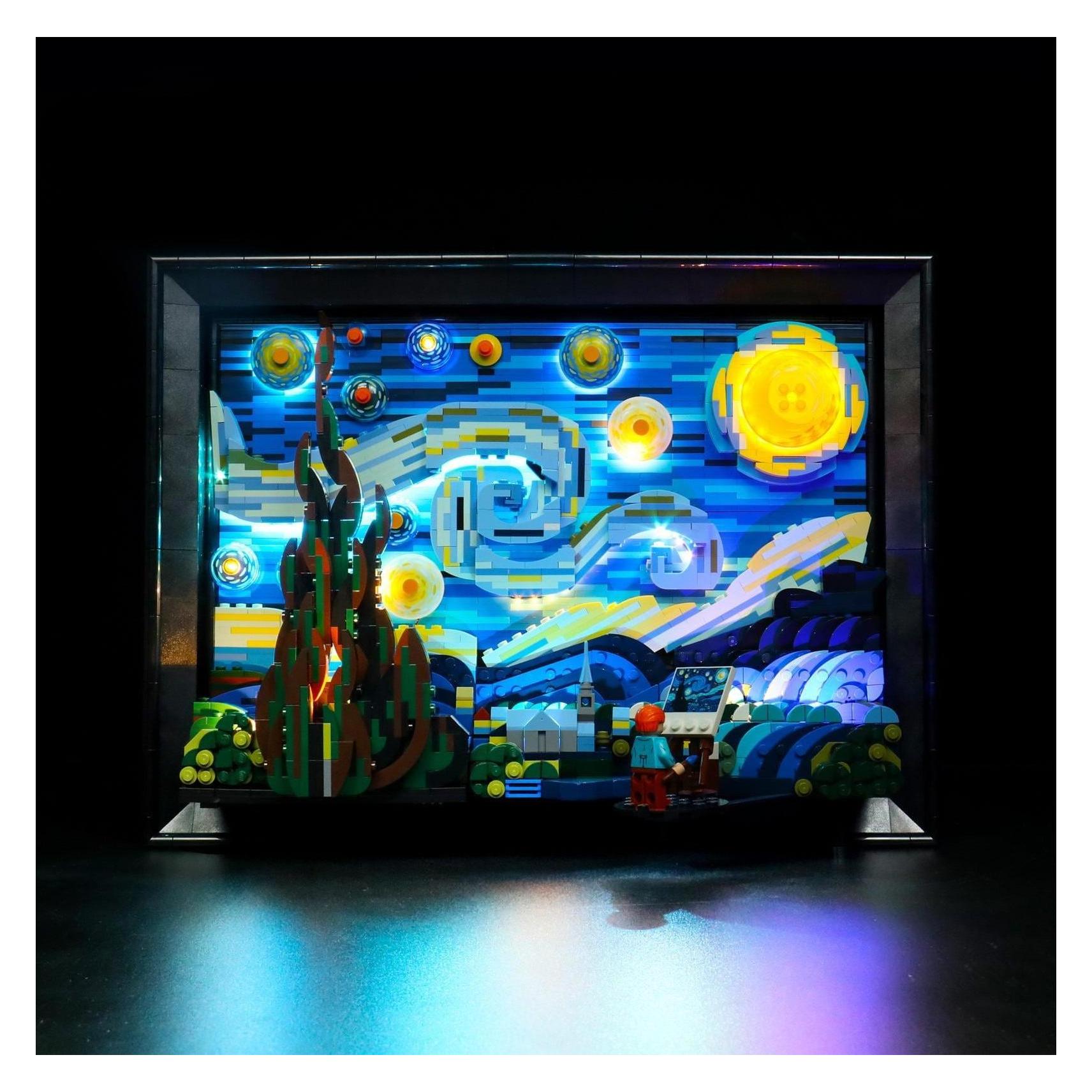 BrickBling LED Licht Set für LEGO Vincent van Gogh - The Starry Night (21333) inkl. Fernbedienung (P36702)