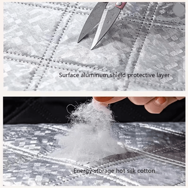 Inspire Essentials Custom Windproof Winter Curtains Zipper Sealed No Drill Insulated Window Cover height210cm width 90cm