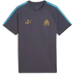 PUMA Olympique Marseille King T-Shirt Herren 19 - galactic gray/luminous blue L