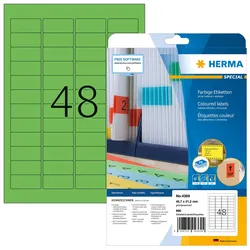 HERMA Etiketten SPECIAL 45,7 x 21,2 mm, grün
