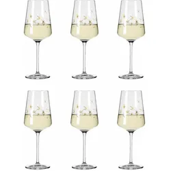 Ritzenhoff Weissweinglas Celebration Deluxe 003, 6er Set, Romi Bohnenberg, Kristallglas, 400 ml, A0454470, Weingläser, Gold