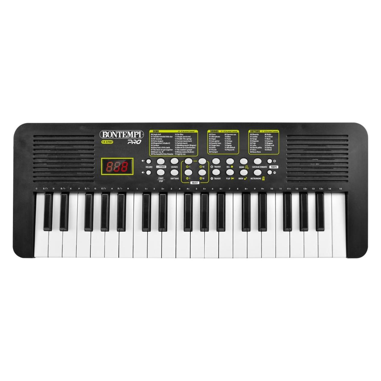 Bontempi Elektronische Tastatur 37 Tasten LCD Display (15 3787)