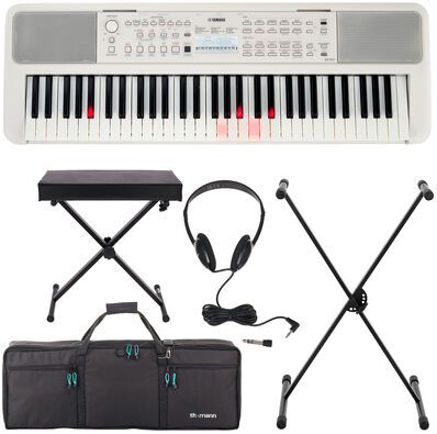Yamaha EZ-310 Deluxe Bundle Blanc