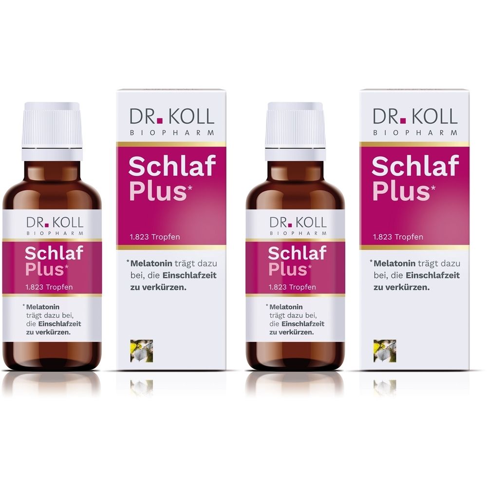 Schlaf Plus Dr.Koll Gemmo Silberlinde Melatonin x2 2x50 ml Tropfen
