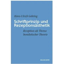 Schriftprinzip und Rezeptionsästhetik, Fachbücher von Hans-Ulrich Gehring