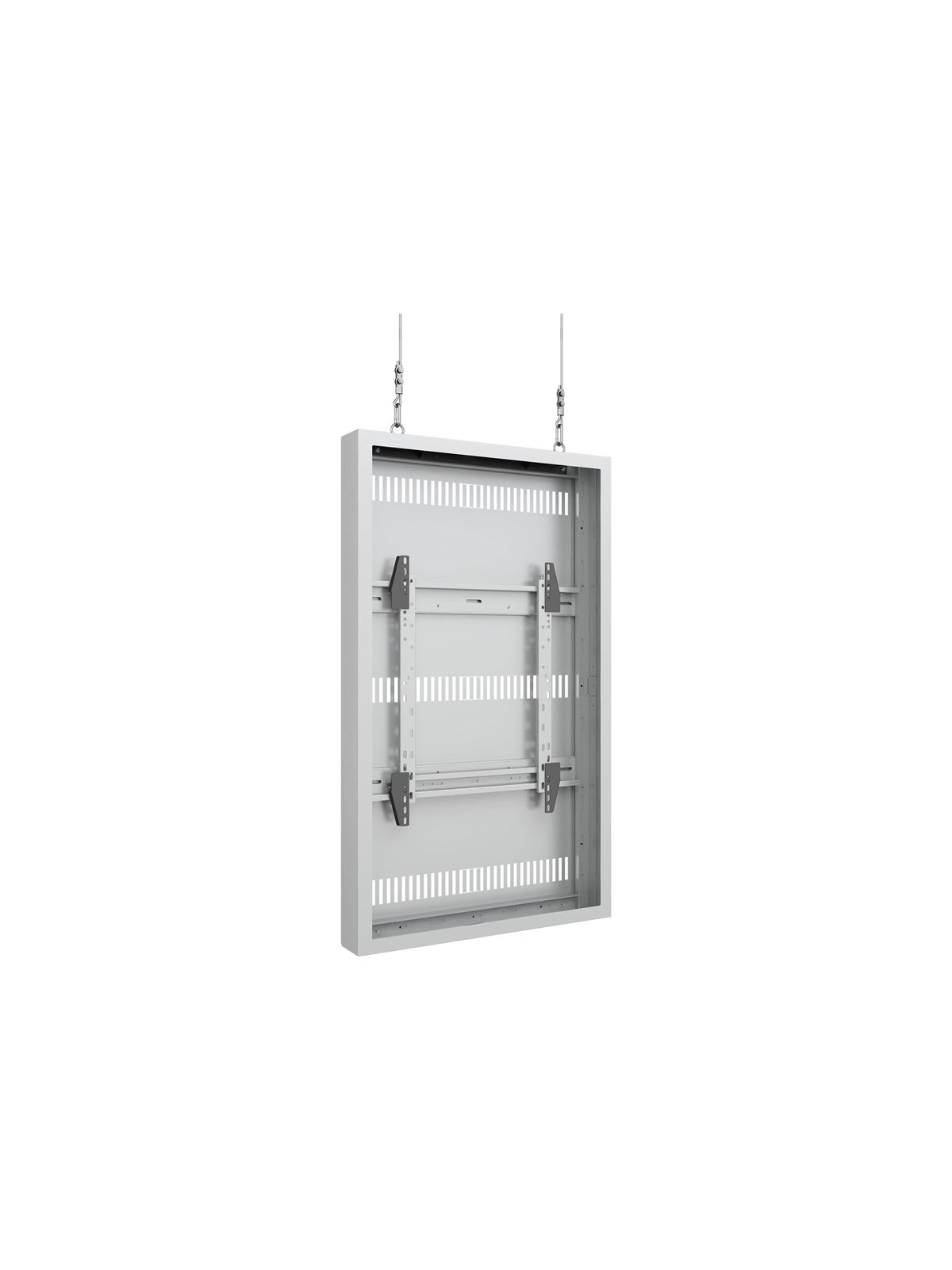 Multibrackets M Pro Series enclosure - medium - for flat panel - high brightness wire - white - Max 50 kg - recommended for 49"