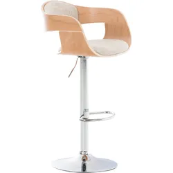 CLP Barhocker Kingston C Stoff   Farbe: natur/creme