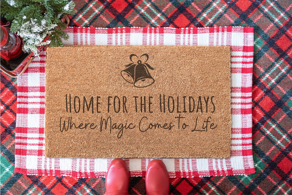 Laser Point Ingangsmat Home For The Holidays 60 x 40 cm