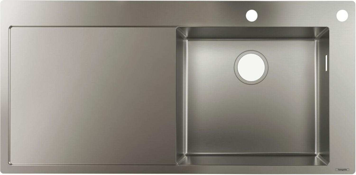 Hansgrohe Einbauspüle 450 S717-F450 1025x490mm, 1 Beck. R, Abtropffl. li, ES (43307800)