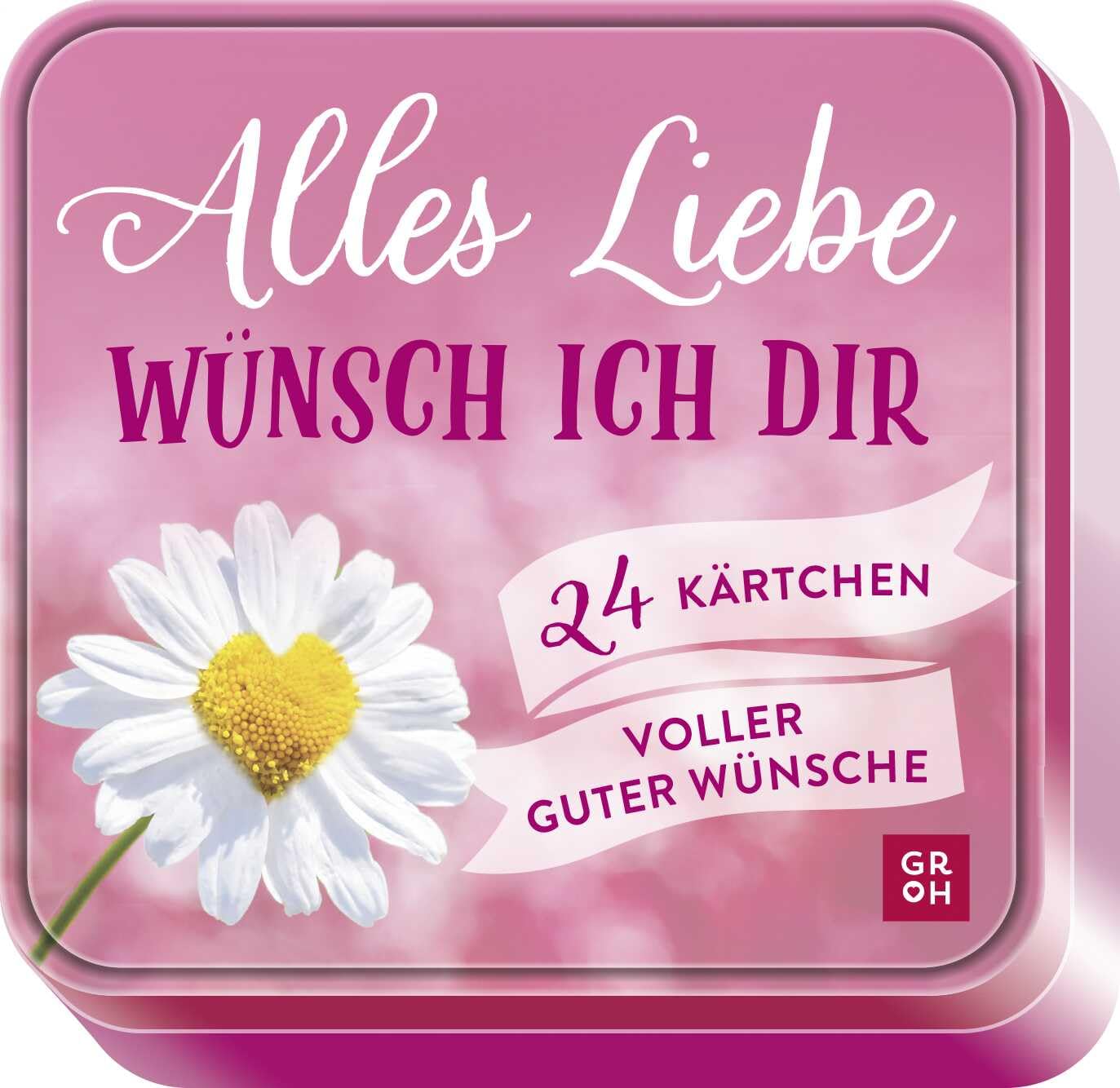 Alles Liebe wünsch ich dir: 24 Kärtchen voller guter Wünsche Dekorative Metalldose zum Verschenken jede Karte mit Lochung zum Aufhängen - Preis vom 19.10.2026 19:33:35 h