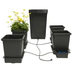1Pot Bewässerungssystem Komplettset mit 4 Töpfen