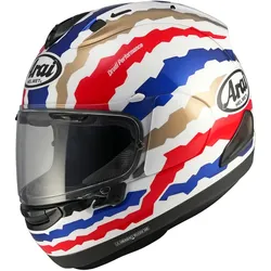 Arai RX-7V Evo Doohan Jubilee Rstyl, Integralhelm - Weiß/Blau/Rot/Gold - S