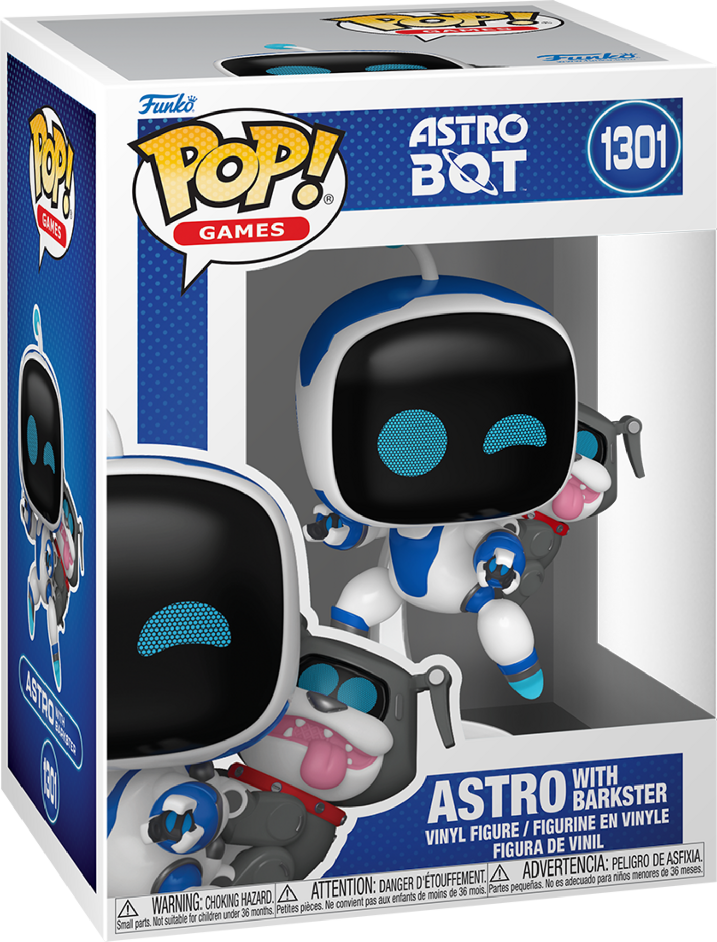 Funko Pop! Games Astro Bot Astro with Barkster Vinyl Figure - PlayStation Collectible - 1301