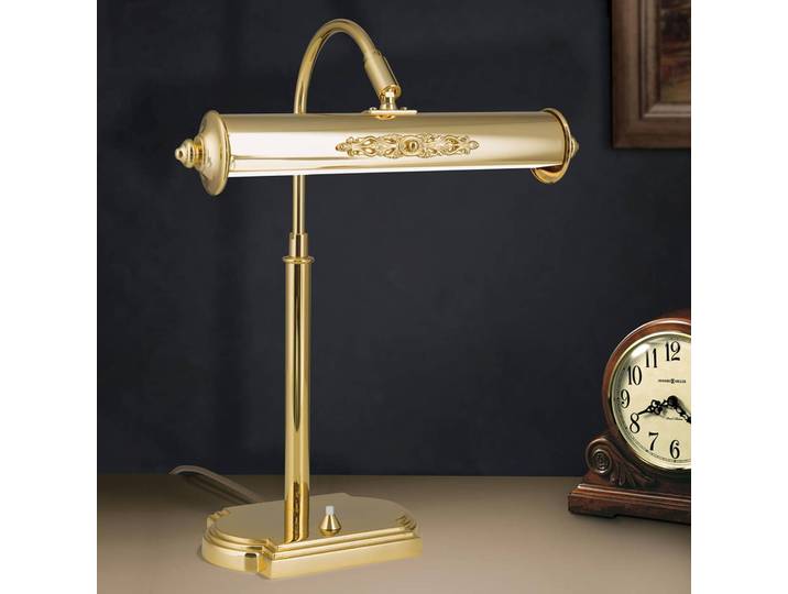 Bureaulamp Picture, messing / goud, Werkkamer / Kantoor, Messing, Antiek, bureaulamp