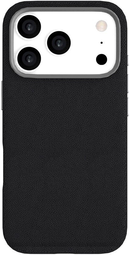 iPhone 17 Pro eSTUFF INFINITE VENICE Kunstlæderbetrukket Plast Mobil Cover - MagSafe Kompatibel - Sort