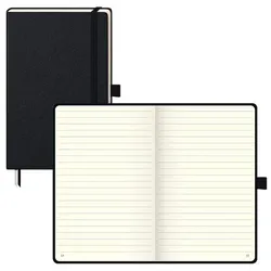 Brunnen Notizbuch »KOMPAGNON« liniert A5 192 Seiten schwarz, 12.5x19.5 cm