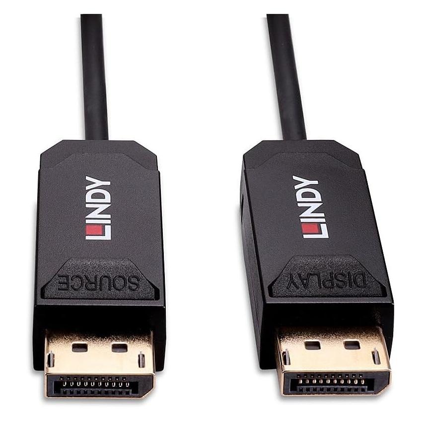 Lindy 40m Fibre Optic Hybrid DP 2.0 UBHR10 Kabel 40Gbps, bis 8K60 (10 m) (38524)