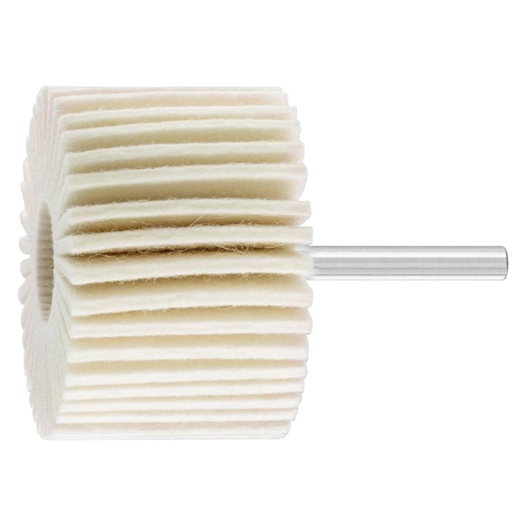 Pferd weiche Filzlamellenstifte FLS Ø 60x40mm Schaft-Ø 6 mm für universelle Polierarbeiten (FLS 6040/6 W)
