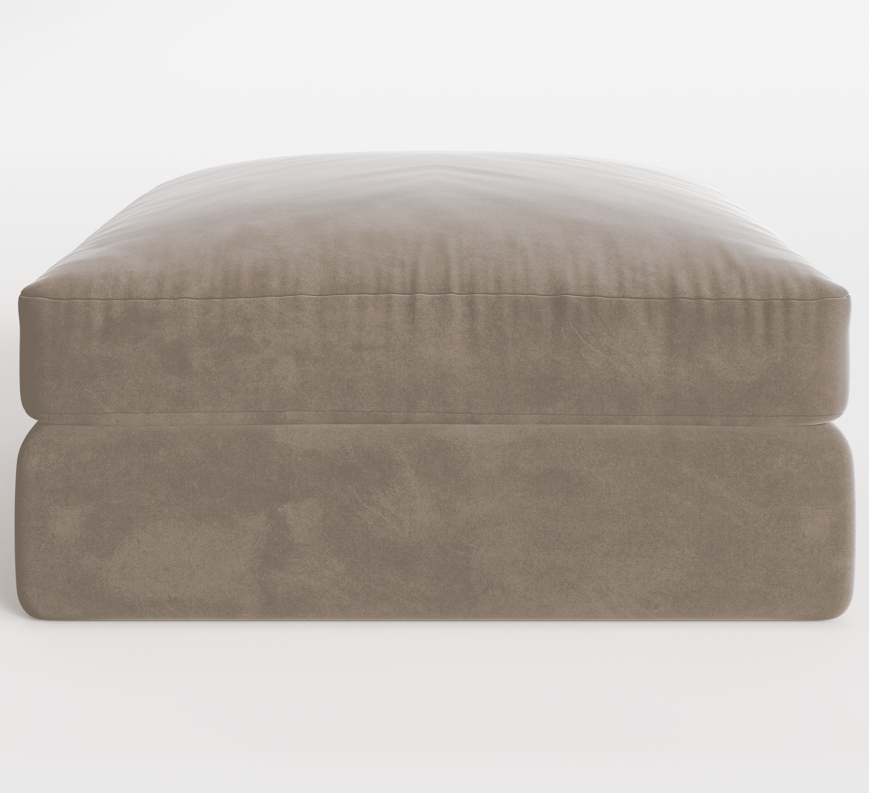Tribeca Mink Velvet Large Footstool