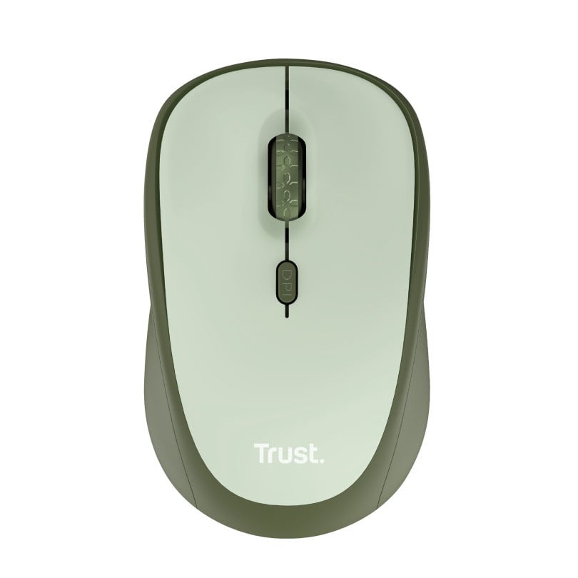 Trust Yvi+ Draadloze Optische Muis Eco Groen/Zwart 1600 DPI