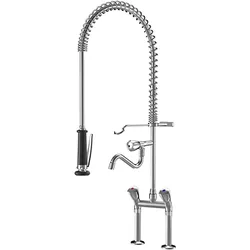 KWC Zweigriffmischer GASTRO Geschirrwaschbrause, AD153, A300, Stand, chromeline 125439