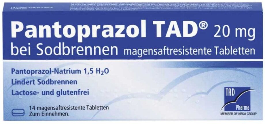 Pantoprazol TAD 20mg bei Sodbrennen