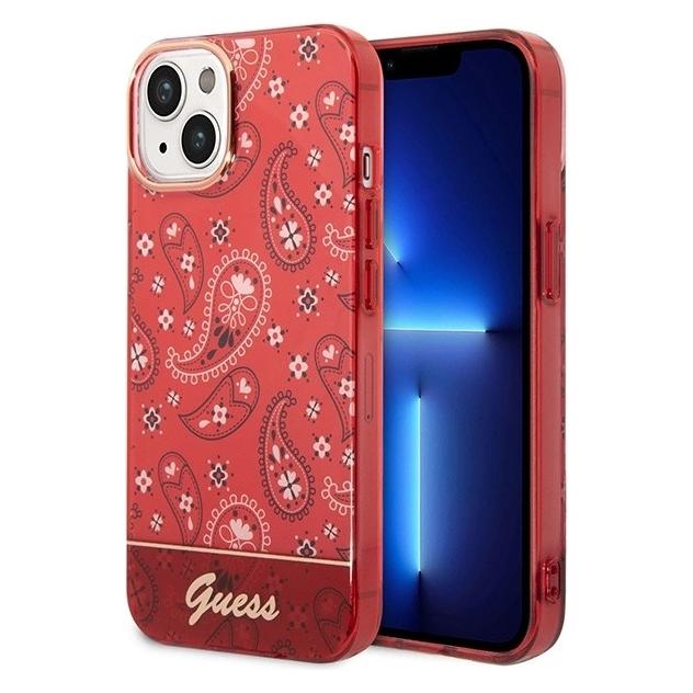 Guess GUHCP14SHGBNHR iPhone 14 6,1" czerwony/red hardcase Bandana Paisley (Apple iPhone 14) (3666339064044)