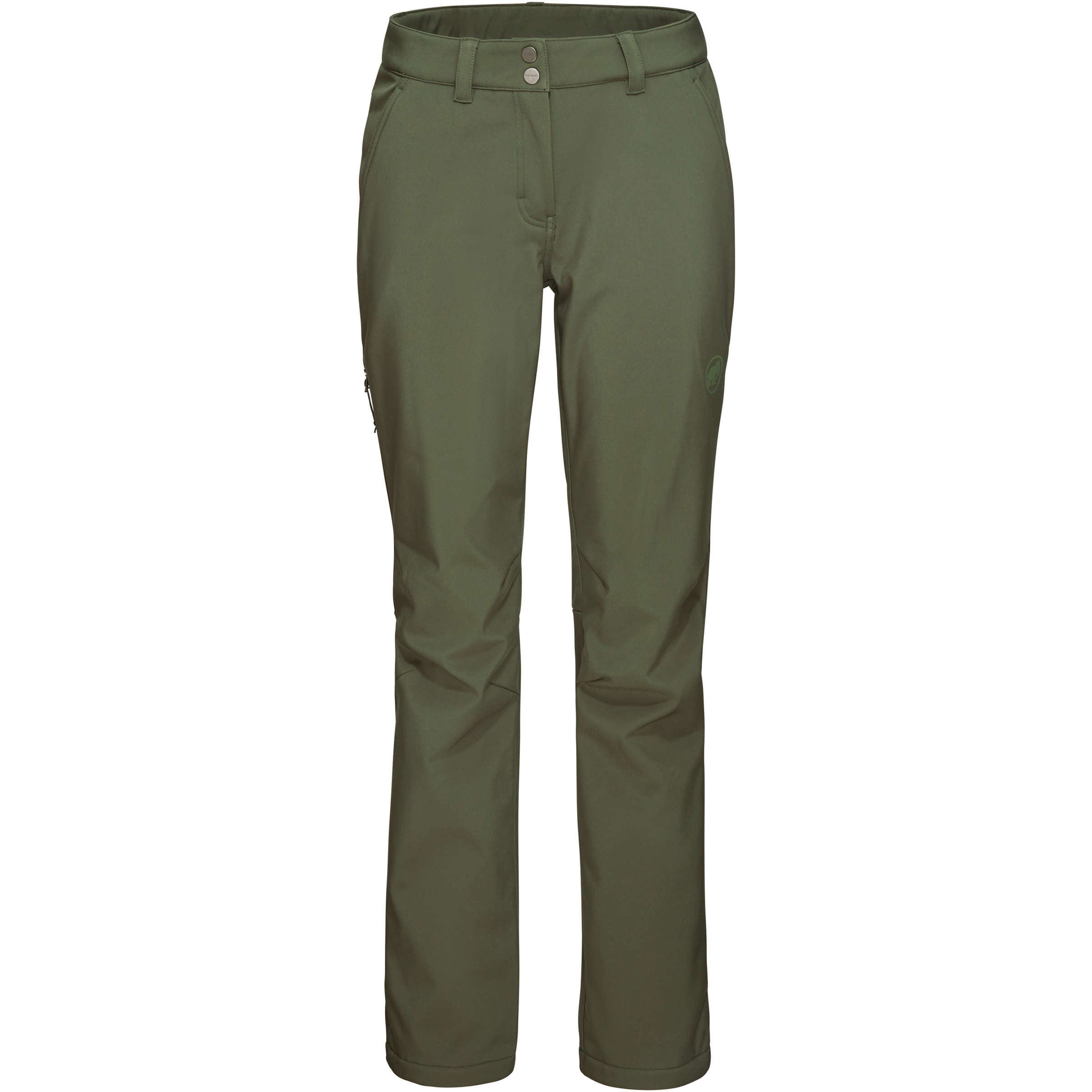 Mammut Runbold Winter SO Hose Damen Softshellhose gruen Größe M Camping Windabweisend Wasserabweisend
