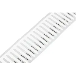 Wago, Kabelverbindung Zubehör, Leitermarkierer 23x4mm 2500stk/Rolle 211-821 Ausführung Etikett, Werkstoff Kunststoff, Länge 23mm, B