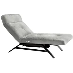 LIEGE MIT MOTORISCHER RELAXFUNKTION AMERIVA Silber Velvet Relaxfunktion