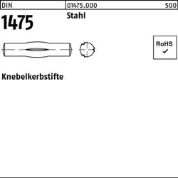 Knebelkerbstift DIN 1475 3x 30 Stahl 100 Stück