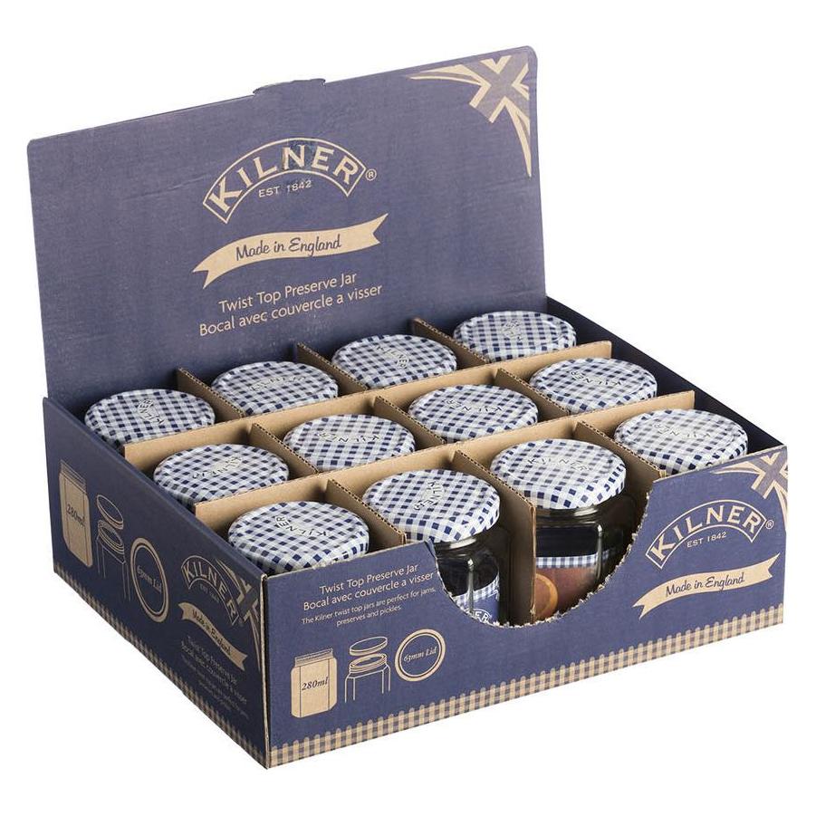 Kilner 25.385 Hexagonal Twist Top Bottle 250ml, Jar (1 Stk., 0.28 l) (65025576)