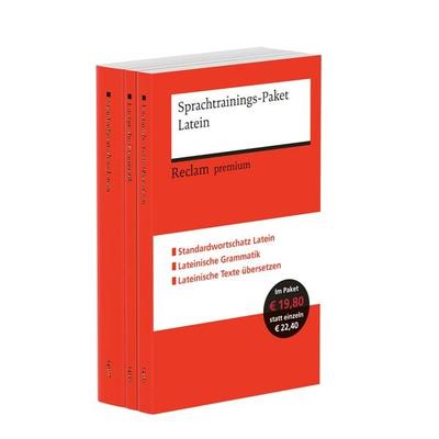 Sprachtrainings-Paket Latein. 3 Bände eingeschweißt, Set von Michael Mader,Joanna Siemer,Fritz Fajen,Stephan Flaucher, Reclam, Philipp,