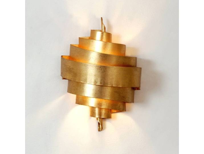 Holländer Wandleuchte BANDEROLE, dimmbar, messing / gold, für Wohn- / Esszimmer, Metall, Modern