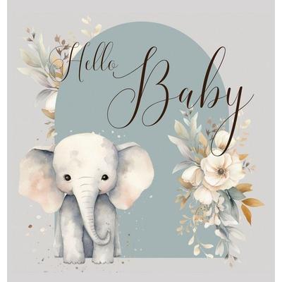 Hello Baby, Baby Shower Guest Book (hardback), Gebundene Ausgabe von Lulu and Bell, Lulu and Bell, 978-1-83990-357-1