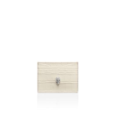 Clutch PHILIPP PLEIN "Skull Crocco Print", Damen, beige (06, beige), Taschen